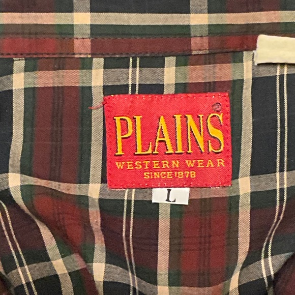 Plains Western Wear Mens Shirt size Large - Picture 4 of 6